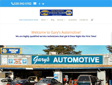 Tablet Screenshot of garysautomotiveservice.com